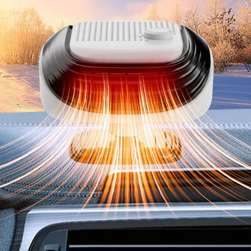 Car Heater Fan Automobile Windscreen Demister 120W Portable Car Fans Heating 12V Defrost Defogger 360 Degree Rotation For SUV