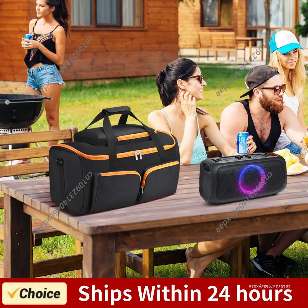 

Universal Audio Storage Bag Shockproof Outdoor Travel Case Anti-Scratch Padded Storage Bags for JBL PartyBox On-The-Go Essential