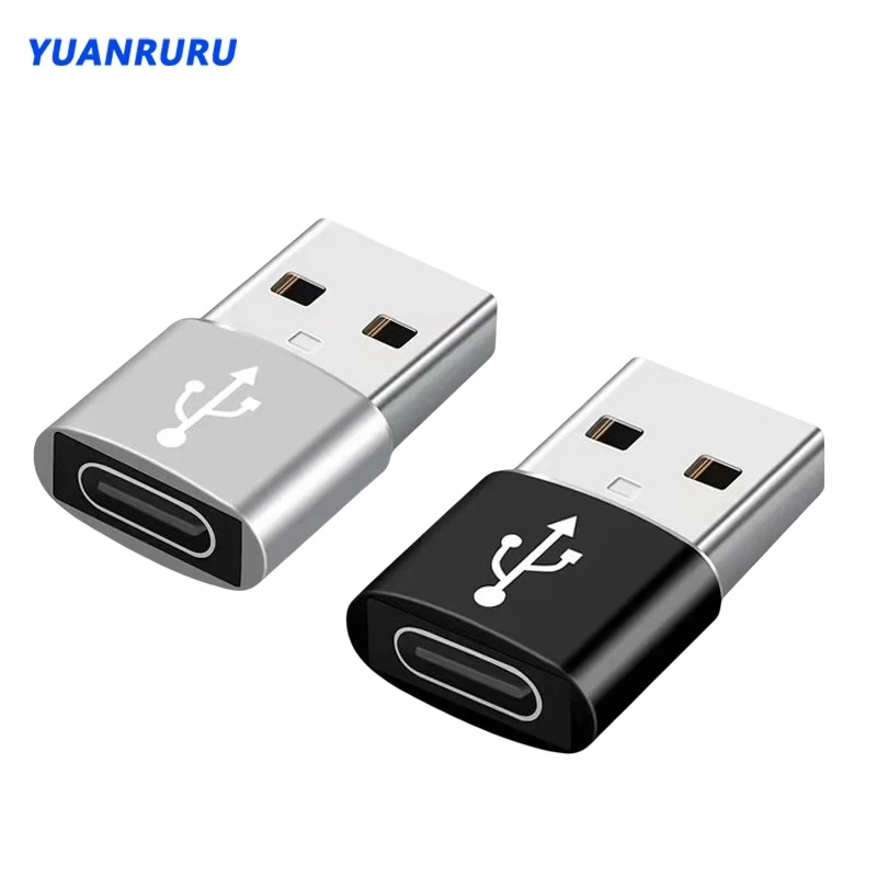

USB to Type-C Converter Mobile Phone Charging Data Transmission Aluminum Alloy Material for Macbook Type-C Interface Headphones