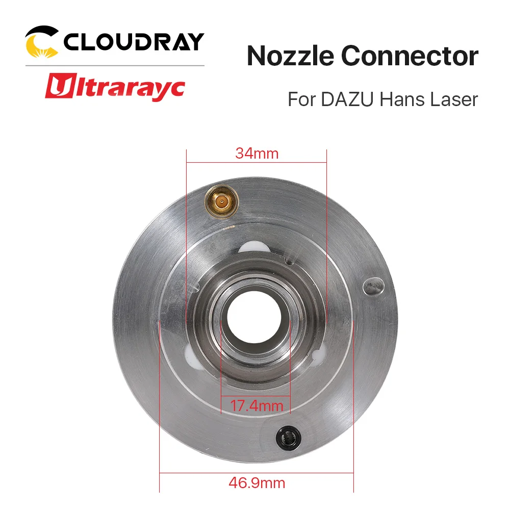 Ultarayc-conector de boquilla de DAZU Hans, piezas de cabezal de corte láser para máquina de corte de Metal láser de fibra