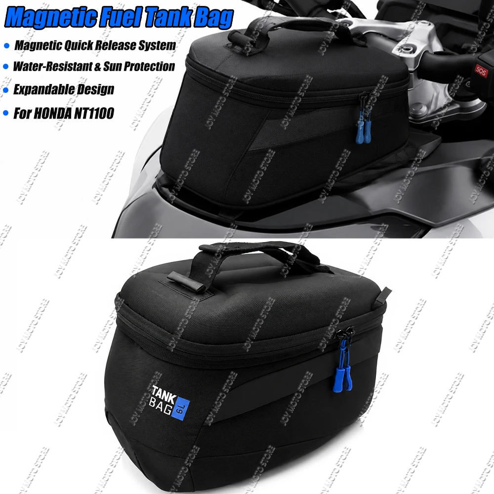 For Honda NT1100 Motorcycle Tank Bag Magnetic Quick Release Waterproof Fuel Tank Bag