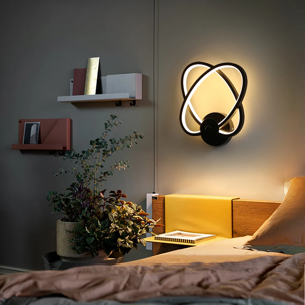 

Modern LED Wall Sconce Lamp 85v-265v Interior Wall Light For Corridor Bedroom Living Room Bedside Home Stairs Lighting Balcony