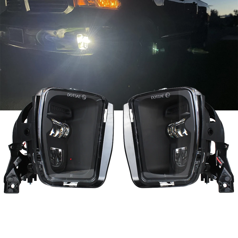 

LED Fog Lights Bumper Driving Fog Lamps for Dodge Ram 1500 2013 2014 2015 2016 2017 2018