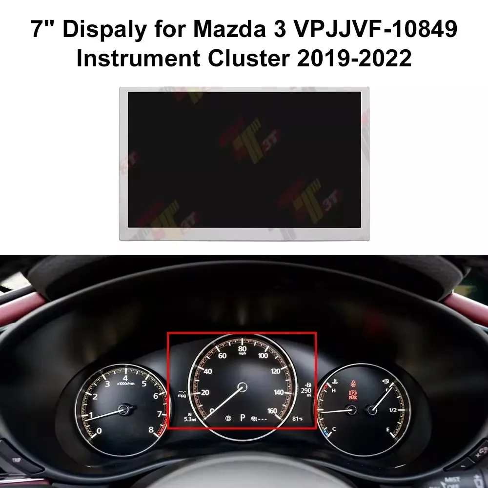 

ЖК-дисплей на приборной панели 7 дюймов для Mazda 3 CX-30 VPJJVF 10849, кластер инструментов