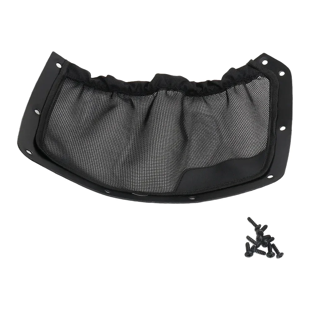 Black Polyester Panel Storage Net Compatible with For Can-Am Maverick R 2024 Rear Mesh For Freight Mounting System