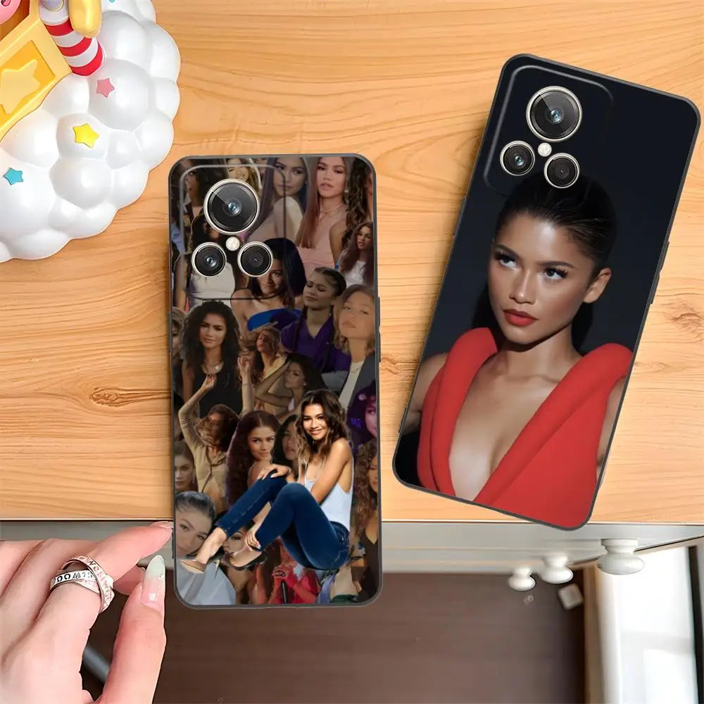 Funda de teléfono Zendaya Coleman para Realme GT 8 Neo Pro C75 73 71 C67 65 C55 53 C35 31 C20 15, funda suave de TPU a prueba de golpes