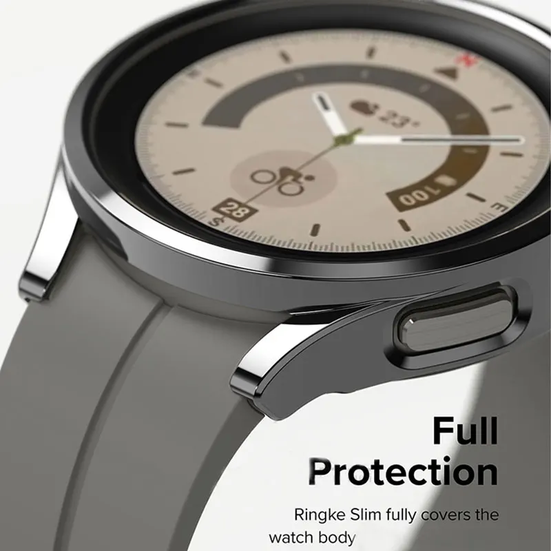 Soft Silicone Case For Samsung Galaxy Watch 5 Pro 45mm No Screen Protector Bumper Protective Cover For Samsung Galaxy Watch 5