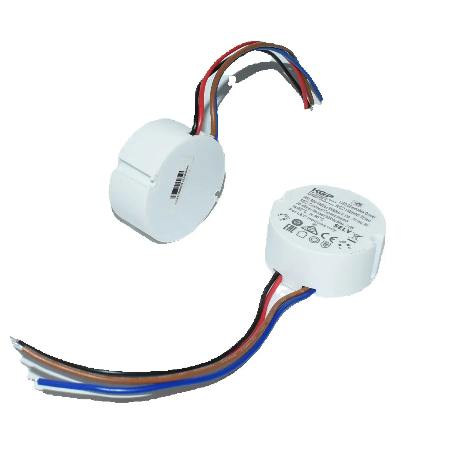 Dimmable LED Light Round Driver Power Supply Class 2 500mA 700mA Triac Dimming Transformer with Mounting Hole Constant Current
