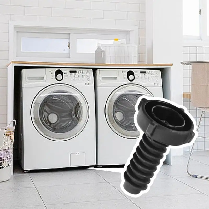 J1HF Against Shock Washing Machine Leveling Feet 4 Divisions Strong Plastic Modifiable Base Stabilizers Tight