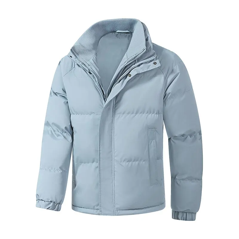 2024 Herfst en Winter Nieuwe Mode Sport Dikke Warme Katoenen Gewatteerde Jas Heren Casual Losse Comfortabele Grote Maat Jas M-3XL