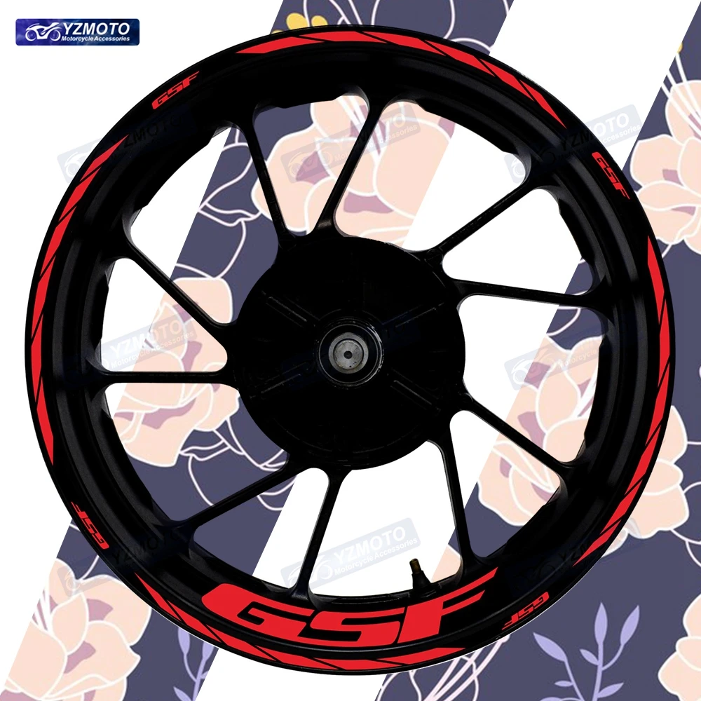 

Декоративные светоотражающие наклейки на колеса мотоциклов GSF GSF400 GSF600 GSF750, 17 дюймов, водонепроницаемые, для ободов и ступиц