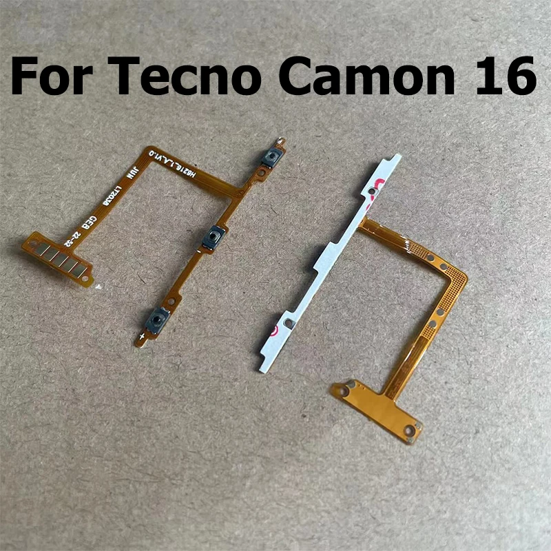 New Power On Off Volume Side Button Key Flex Cable For Tecno Camon 16 CE7 CE7j CE9h MZ-TECNO CE7j