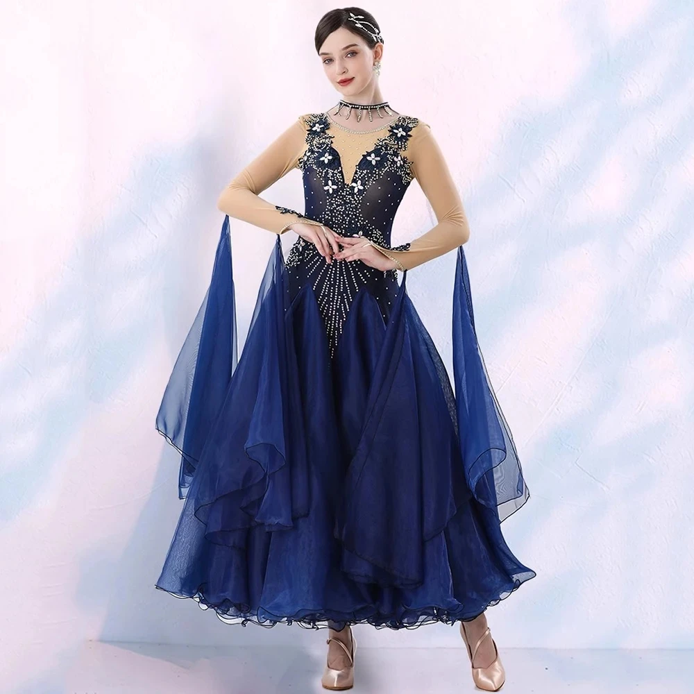 Standard Waltz Dance Dresses Adult High Quality Ballroom Dancing Skirt Women Advanced Elegance Ballroom Competition Dance Dress