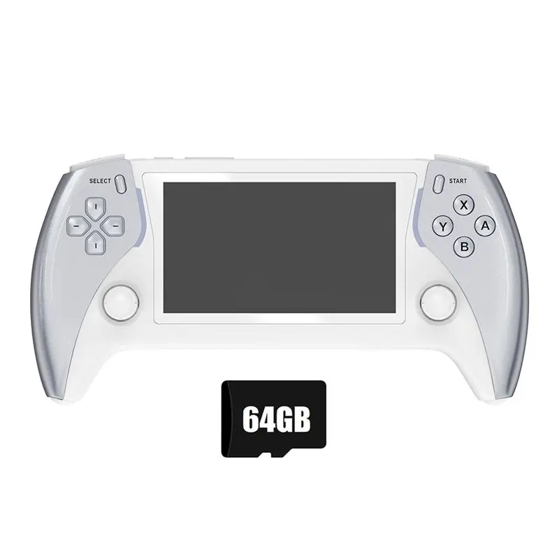 PROJECT X PRO Handheld Video Game Console 64G+15000 Games 4.3-Inch Display 3D Stereo Sound Support 20+Simulators C