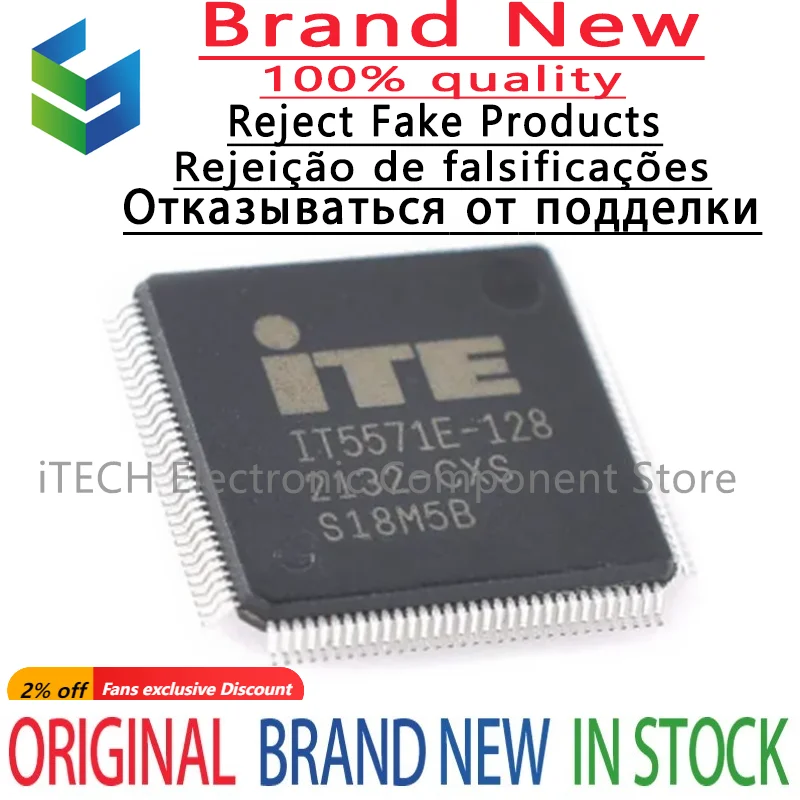 1pcs IT5571E-128/CX Original LQFP-128 Microcontroller Chip In Stock