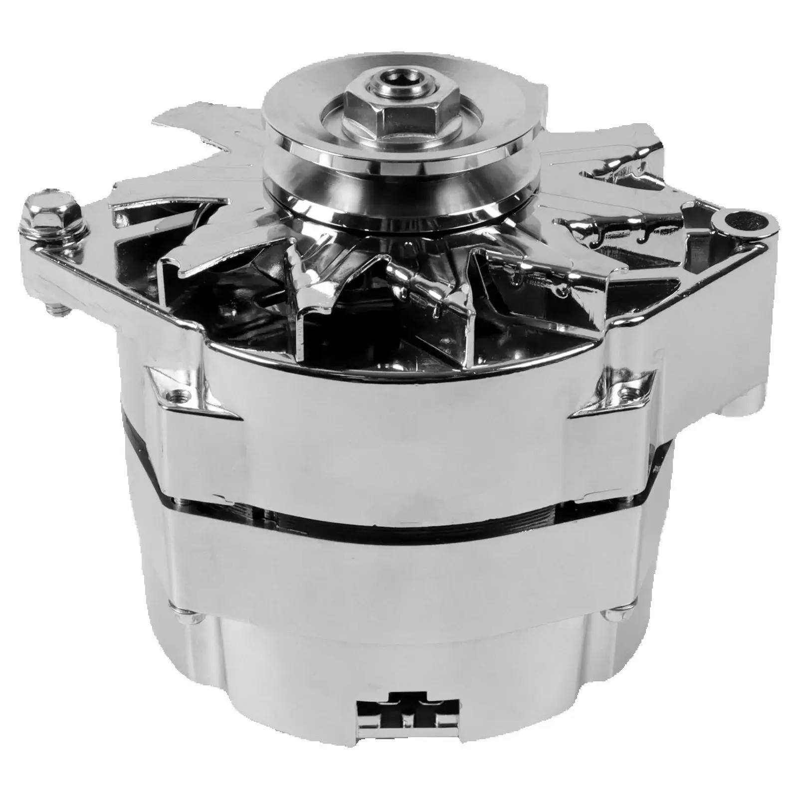 

110Amp Chrome Alternator FOR GM 305 350 BBC SBC ADR0335-C High Output