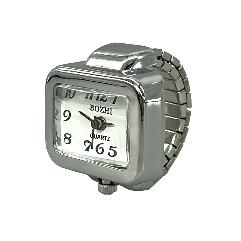 Fashion Personality Small Watch Small Square Finger Ring Watch Mini Burst Couple Cheap Things