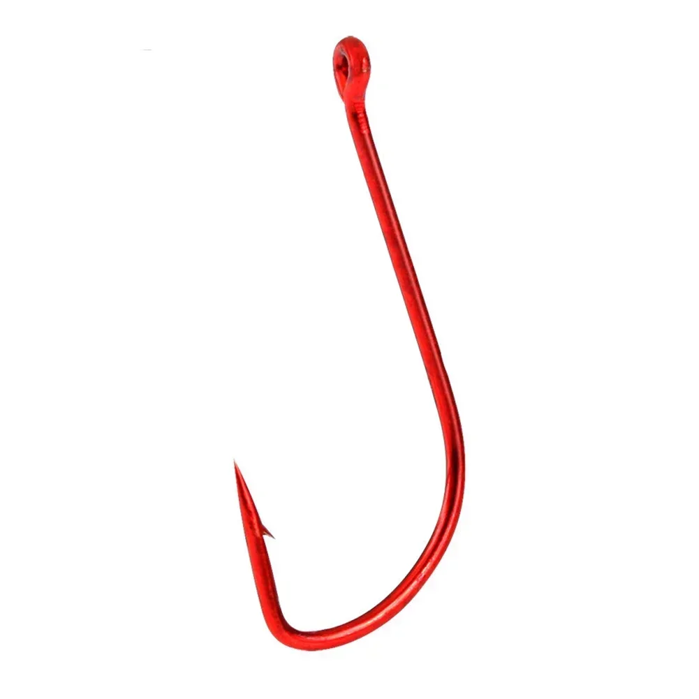 Fishing Kits 10 Pcs/bag Hooks 11#/12#/13#/14# Red Fishhooks 6#/7#/8#/9#/10# Barbed Hook Fishing Hooks High Quality