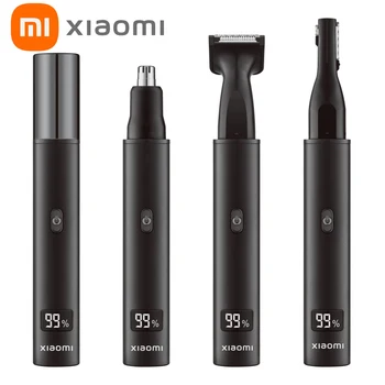 NEU Xiaomi 3-in-1 professioneller elektrischer Nasenhaarschneider für Männer und Frauen, USB-Aufladung, Augenbrauen- und Gesichts-Nasentrimmer, Haarschneidemaschine