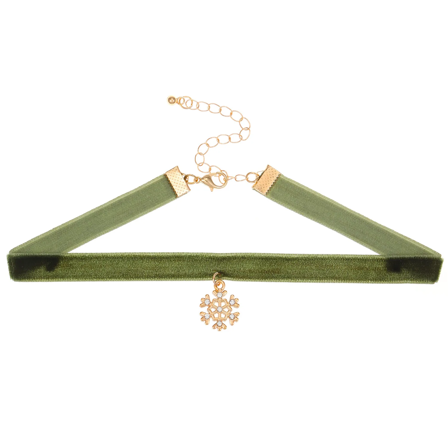 Świąteczny aksamitny choker dla kobiet, styl Ins, europejski i amerykański retro, dzwonki świąteczne, choker z choinką, transgraniczny prezent świąteczny