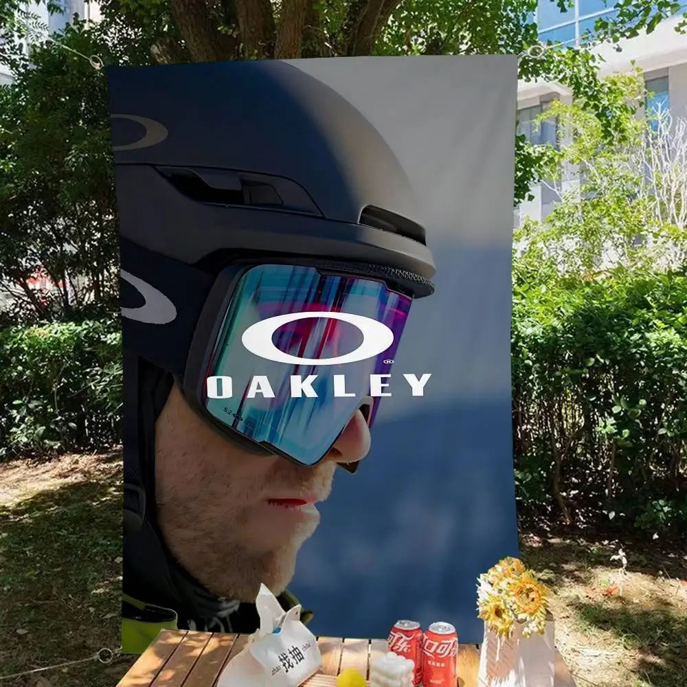 Brand Classic O_OakleyS Logo Cartoon Flag Wall Hanging Banner Decoration Household Home Decor