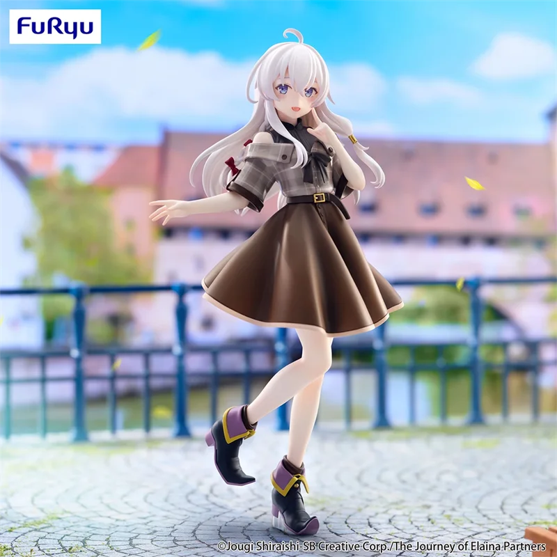 

[In Stock] Genuine Anime Toy Wandering Witch: The Journey Of Elaina Series Elaina 22cm Pretty Girl Figure Model Ornament Toy Gif