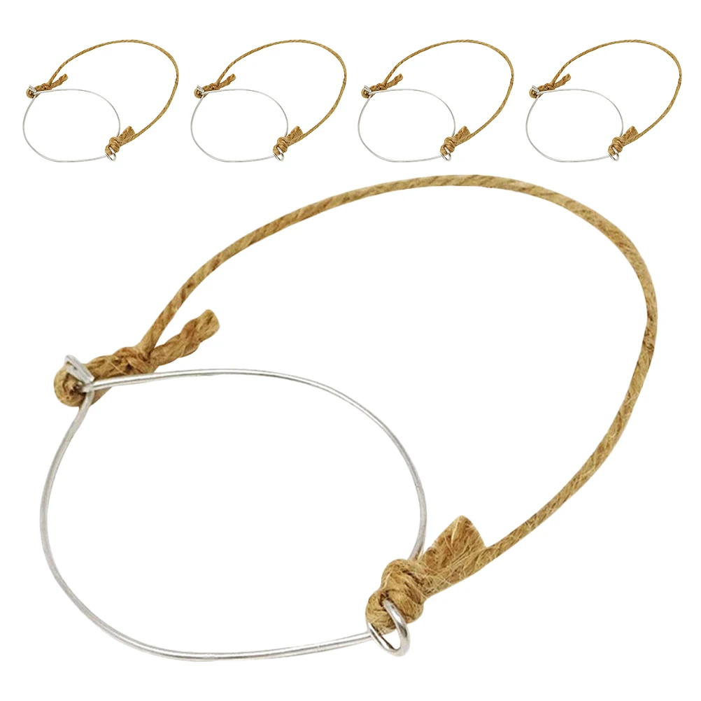 

5Pcs Mason Jar Wire Handles Stainless Steel Wire Hangers for Lanterns Glass Planter Holder Outdoor Garden Party