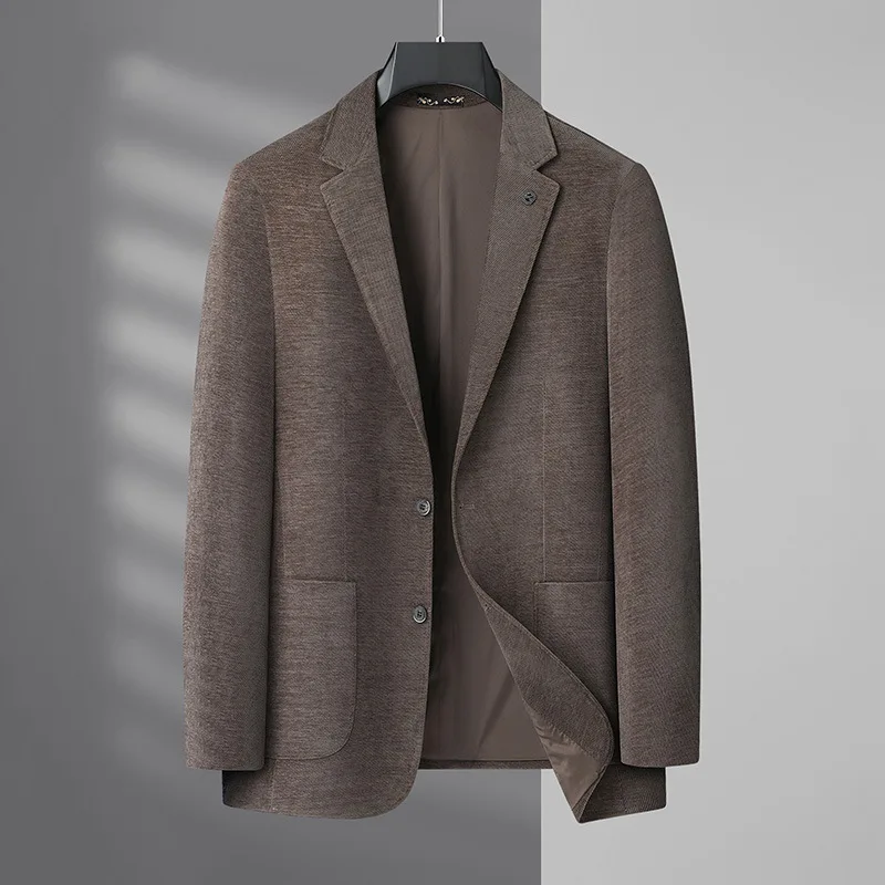 

Men's Spring and Autumn Casual Suit Jacket Plus Large Size Fashionable Light Luxury Men's Light Business Suit Jacket
