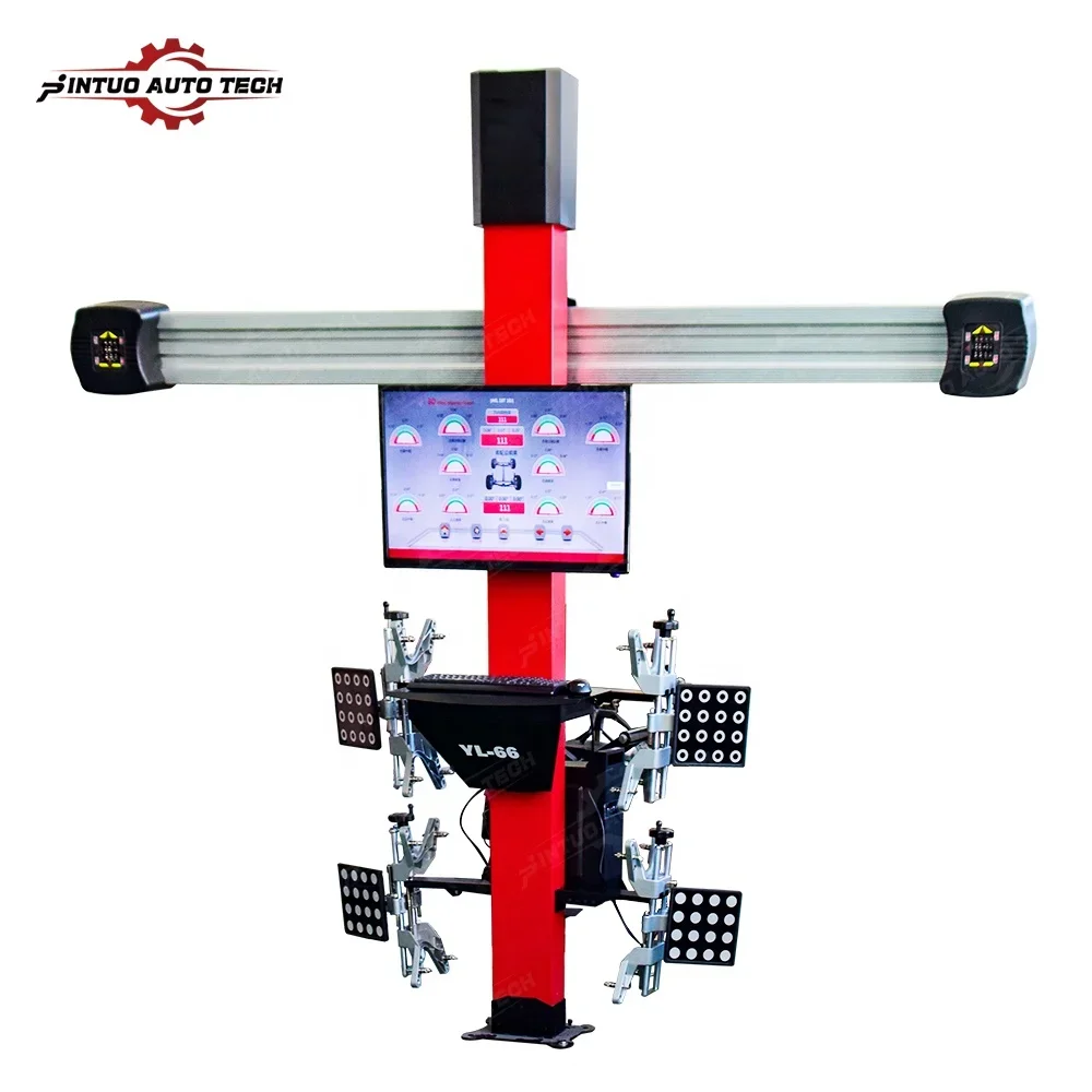 Jintuo Automotive Tools And Equipment 3D Wheel Alignment Combo With Wheel Balancing Machine