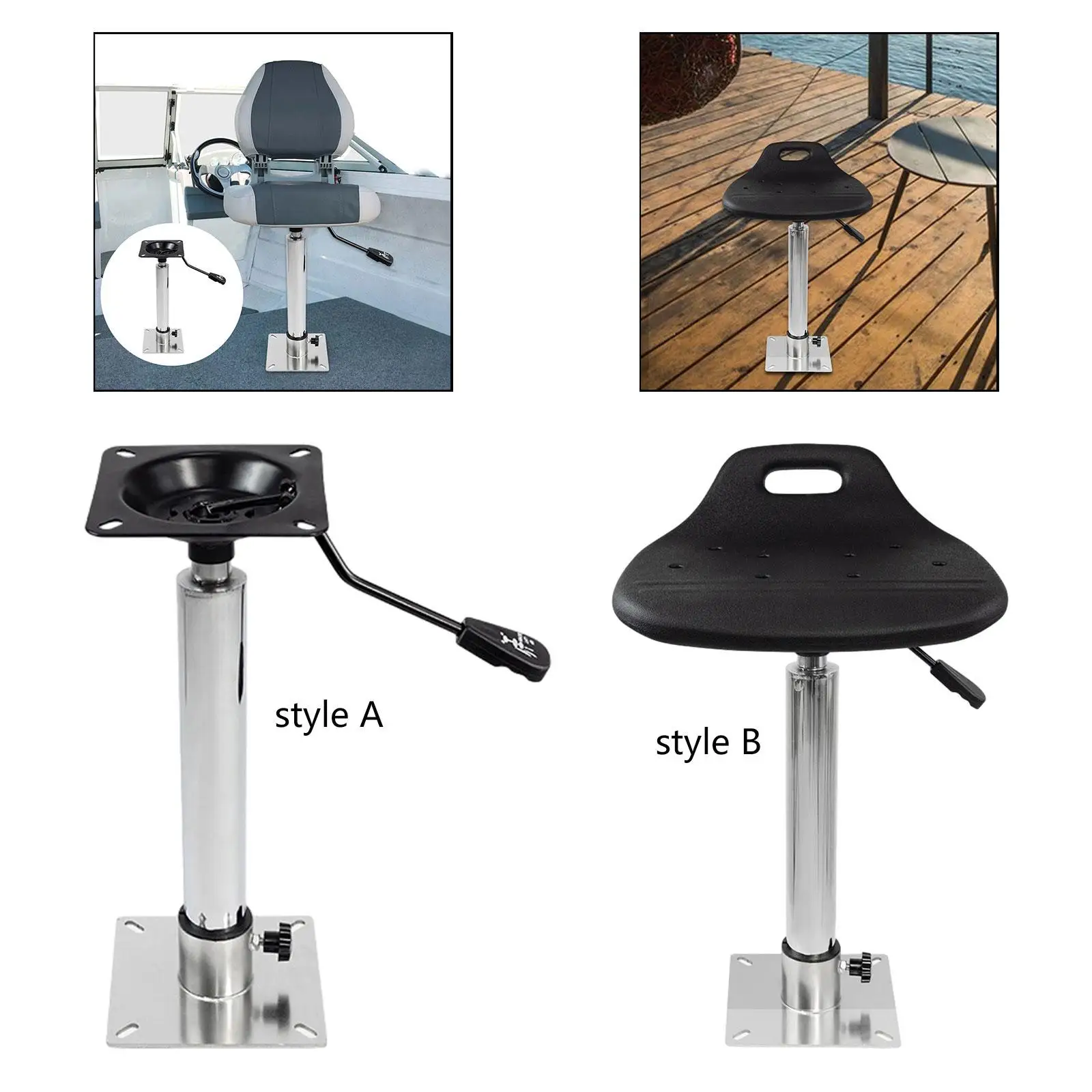 

Boat Seat Pedestal Slide Lifting Seat Pedestal Boat Accessories Stainless Steel Sturdy Marine Stand Marine Chair Base