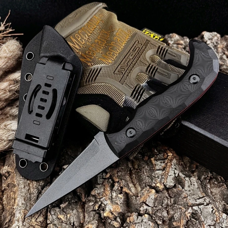 Camping Cooking Knife With Sheath - Cuchillo Recto Duradero para Acampar al