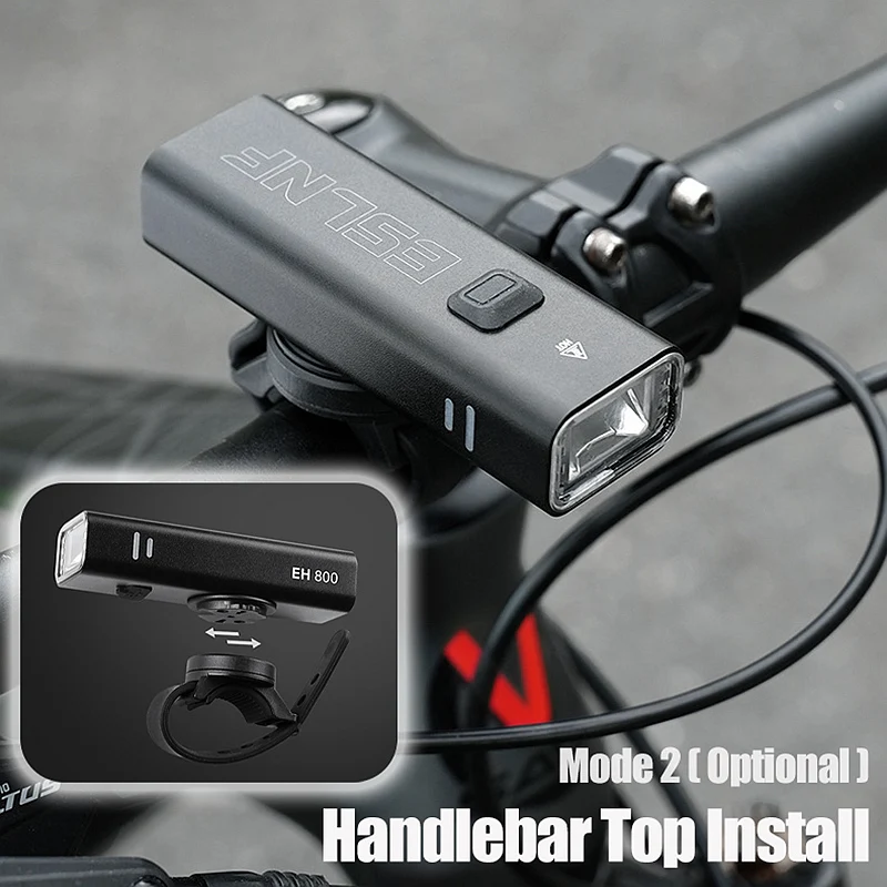 ضوء دراجة قابل لإعادة الشحن حقيقي 800LM تسليط الضوء على ملحقات الدراجة المصباح الإفراج السريع مصباح يدوي دراجة الطريق الجبلية معلقة الخفيفة
