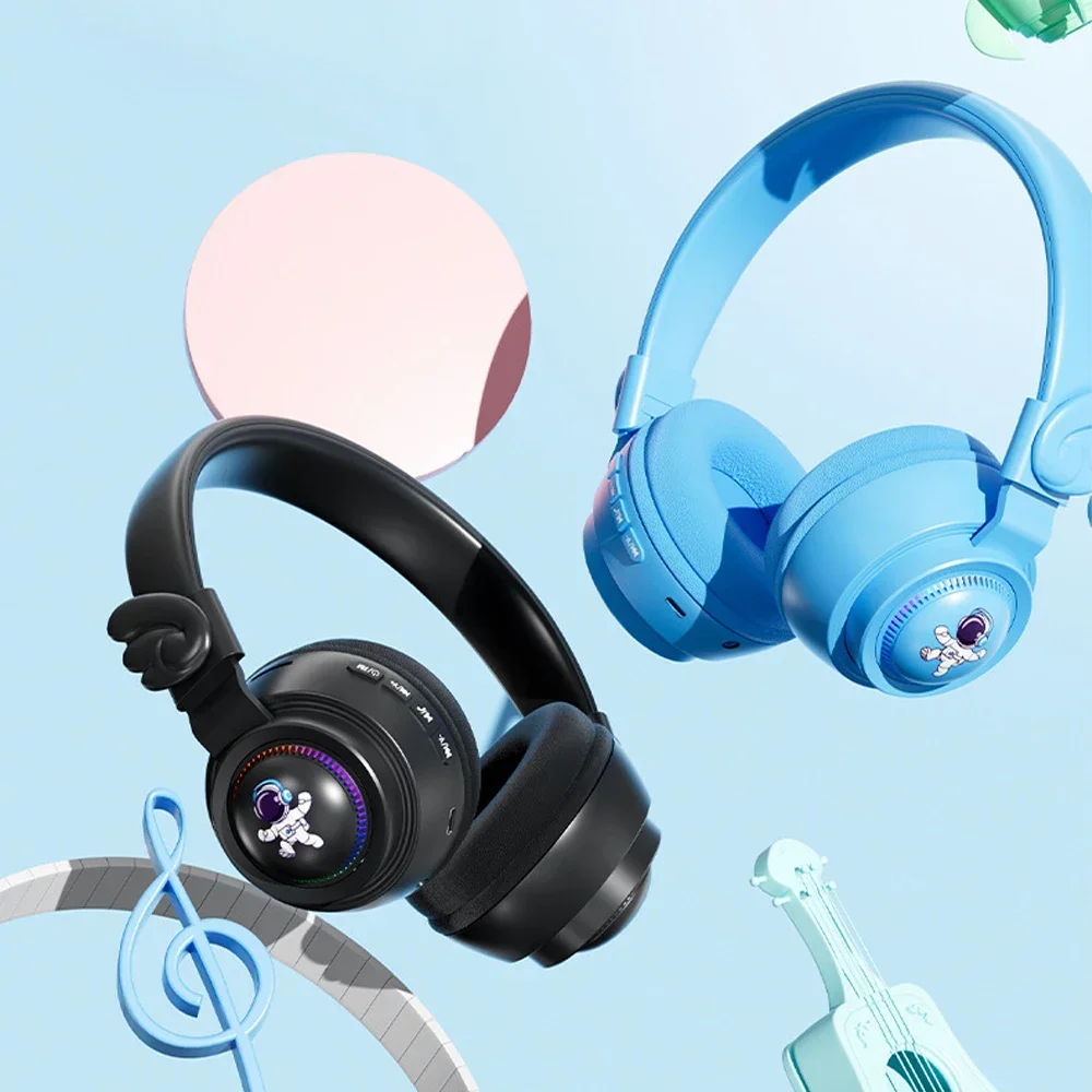 Astronaut High Range Game Headphone Wireless Bluetooth 5.3 Headset Nosie Cancellation Earphone Children's Headphones Accessories