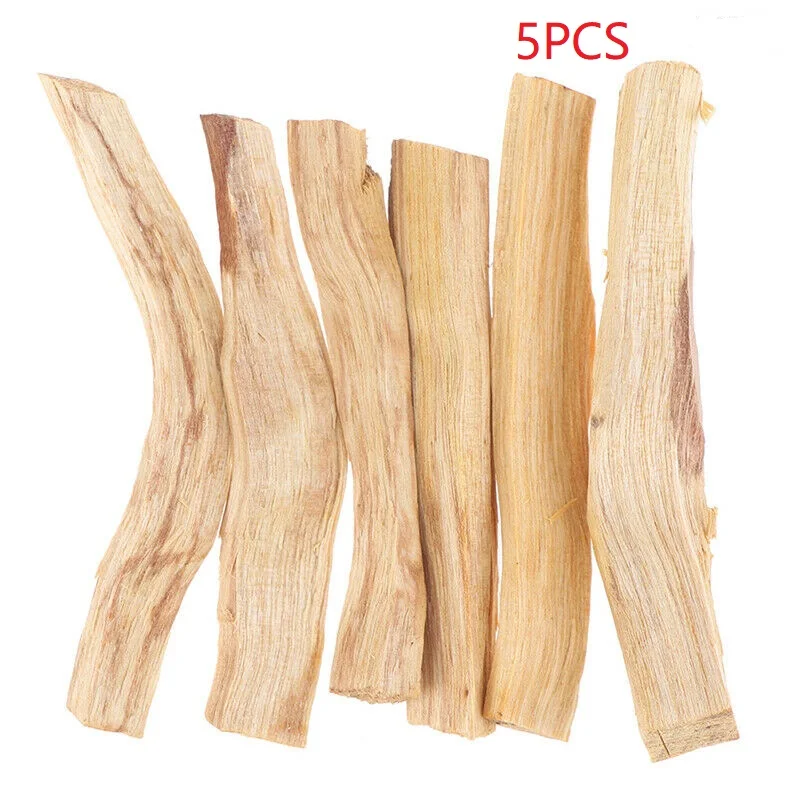 1/5pcs Palo Santo Natural Incense Sticks Wooden Smudging Stick Aromatherapy Burn Wooden Sticks No Fragrance (Random Type)