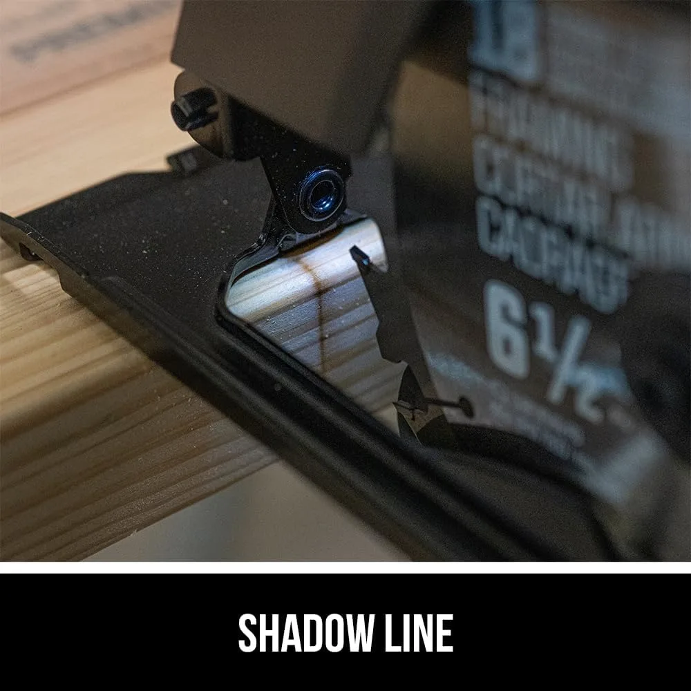 Kit sega circolare compatta a batteria da 20 V per il taglio del legno con 6-1/2 pollici. Lama, batteria da 2,0 Ah e caricabatterie