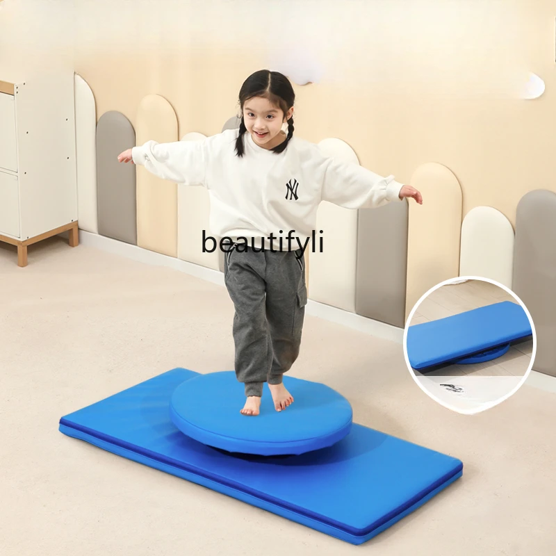 มัลติฟังก์ชั่นแผ่นเสียงเด็ก Sensory Integration อุปกรณ์การฝึกอบรม Vestibular BALANCE BOARD นุ่มการสอนของเล่นเก้าอี้