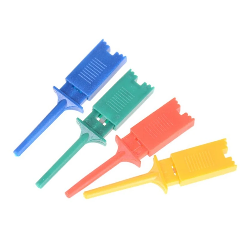 10Pcs Test Hooks Clips For Logic Analyzers Logic Test Clip Flattening Test Flat Hook Connection For Electronic Testing