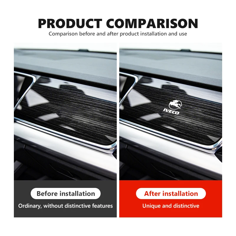 Car Body Sticker Emblem Auto Interior Exterior Decor Universal For IVECO Daily Van Chassis Cab 4x4 e-Daily Eurocargo‌ S-Way