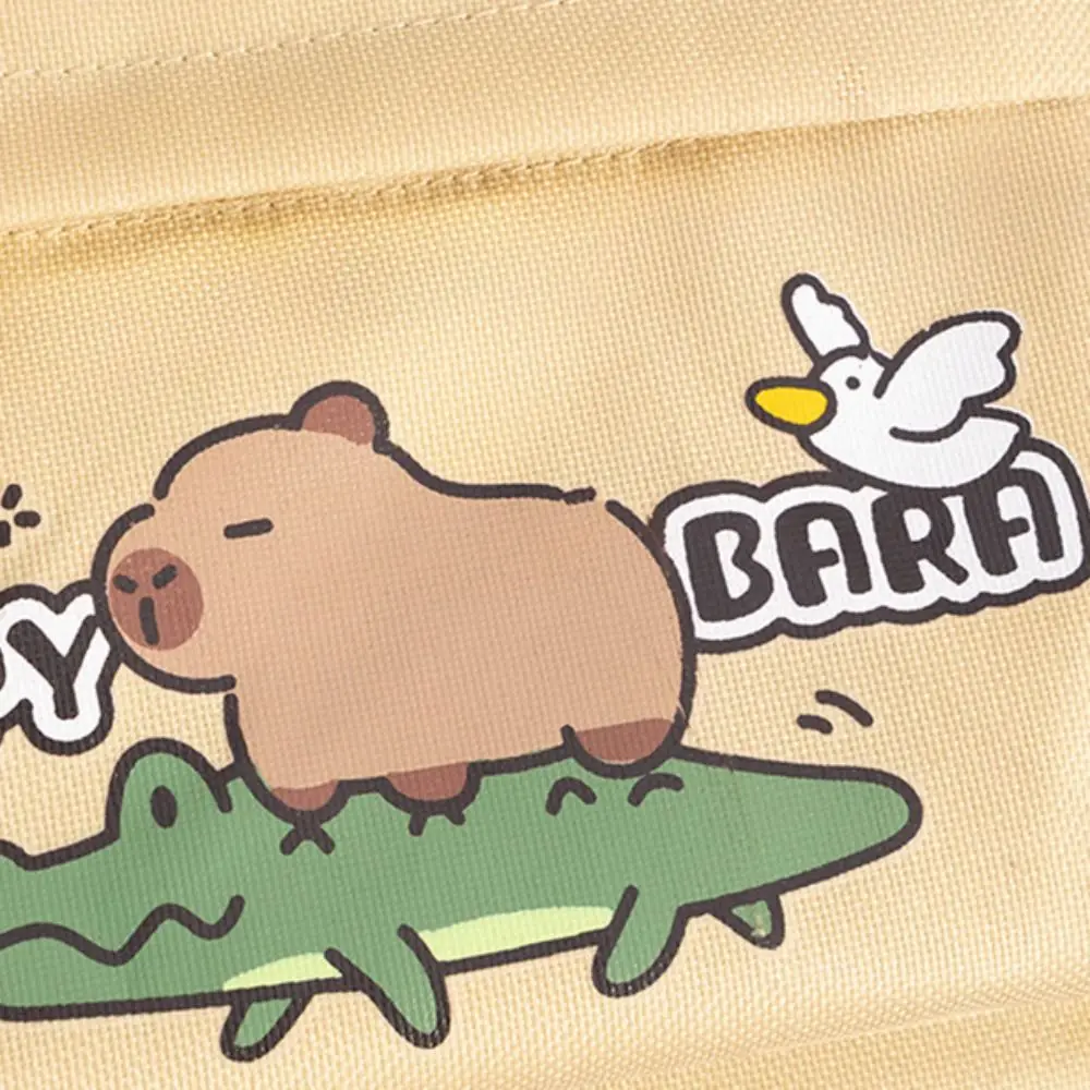 

Oxford Cloth Capybara Tote Bag Cartoon Multiple Pockets Student Tutorial Bag Large Capacity School Supplies