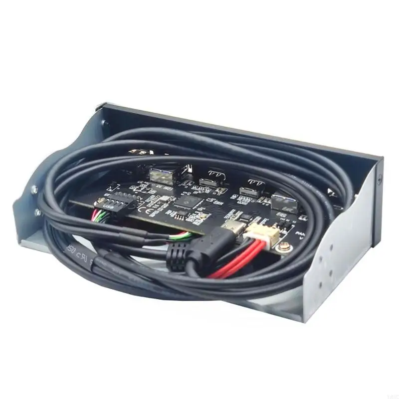 ESB múltiple Y8AC Multi Port USB Tipo C y cubo panel frontal USB para escritorio Rom Bay y carga