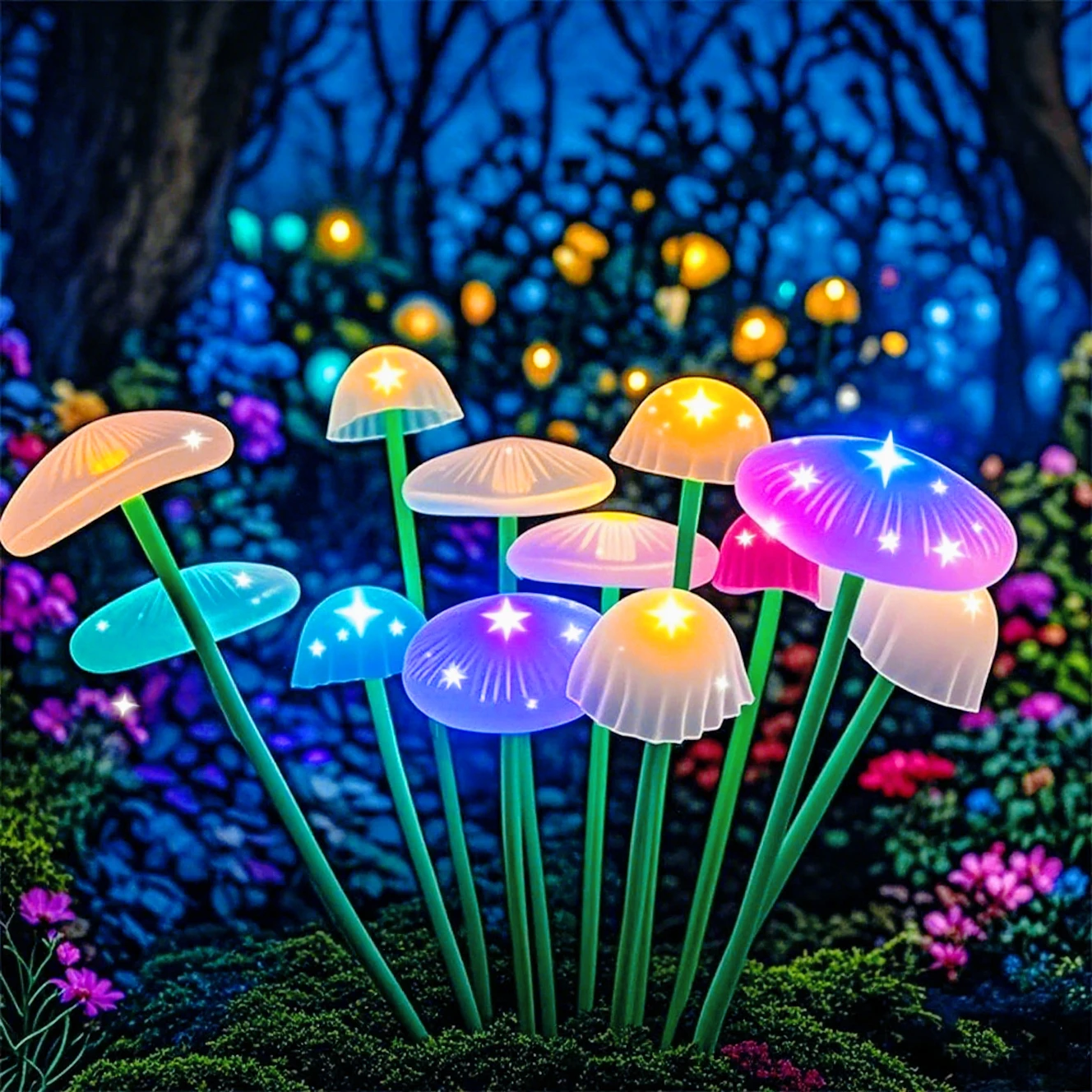 

Solar LED Jellyfish Sway Lights Garden Decor Waterproof Outdoor Solar Pathway Light For Patio Balcony Yard Flowerbed