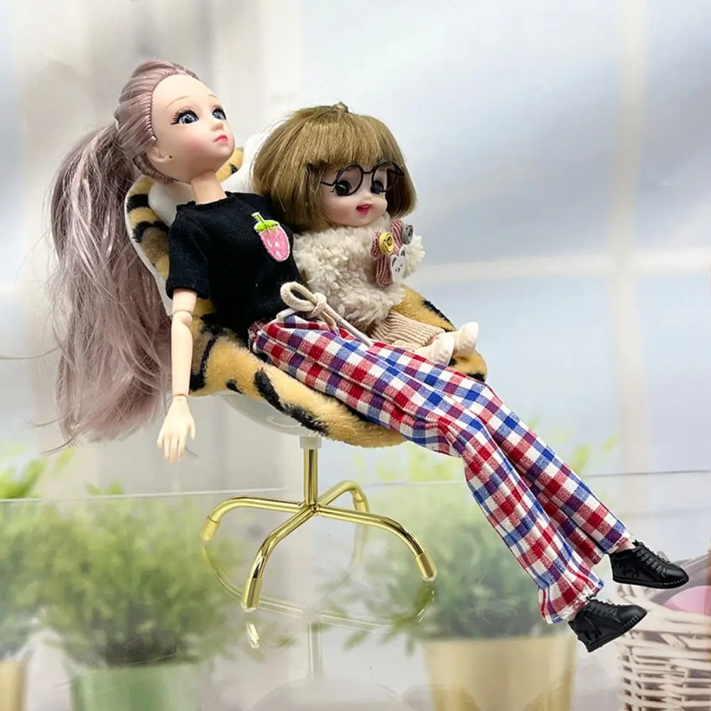 

Kawaii Durable Doll Car Seat Plush Cartoon Ornaments Car Doll Safety Seat Car Air Exhaust Decoration for 10-29CM Doll