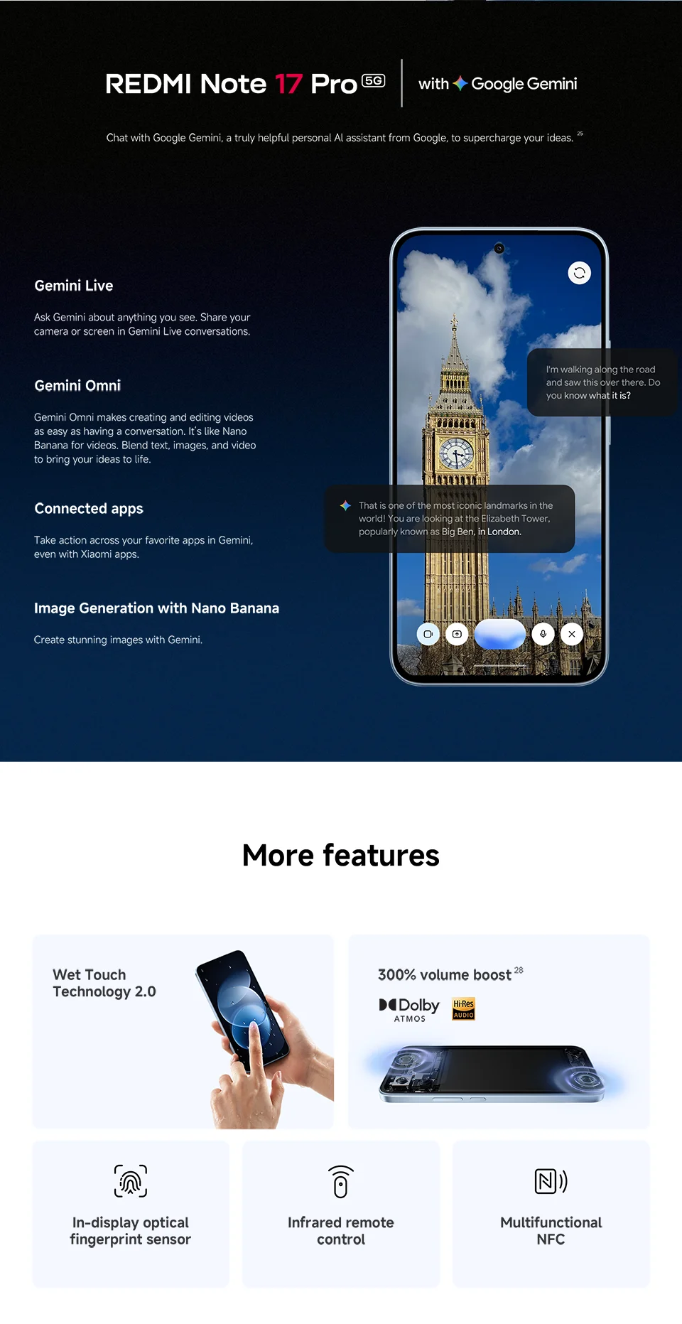 Global Version Xiaomi Redmi Note 17 Pro 5G Smartphone 50MP Camera 6.83" AMOLED 120Hz Snapdragon® 6s Gen 4 CPU 67W 8340mAh NFC
