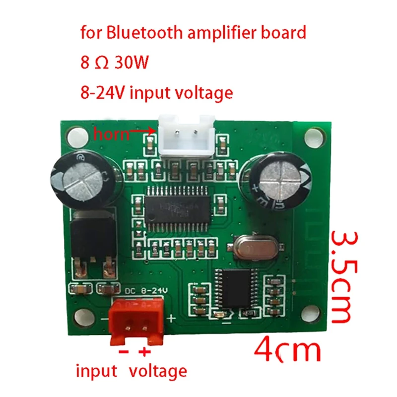 2 sztuki 30W + 30W wzmacniacz mocy Bluetooth dwukierunkowy głośnik Stereo TWS moduł dźwiękowy pokładzie odbiornik Audio płyta wzmacniacza łatwej instalacji