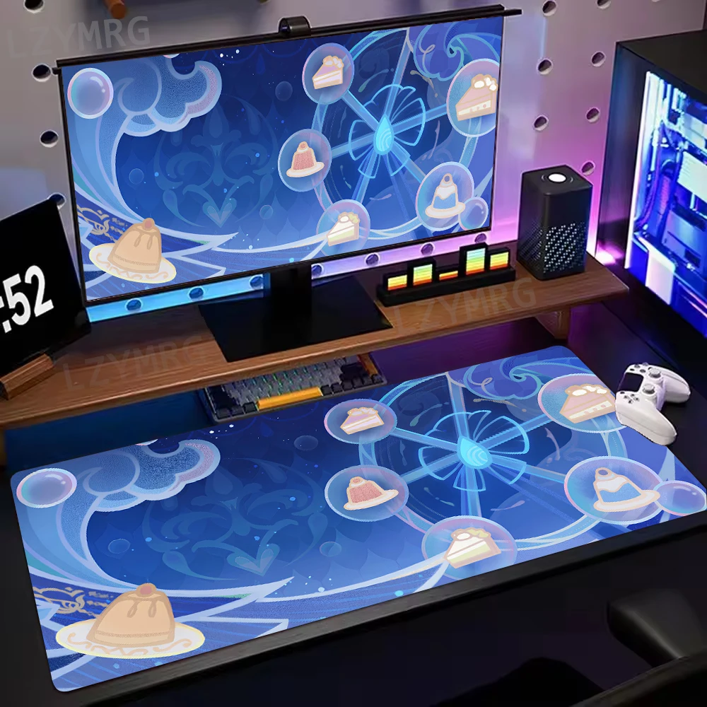 genshin-impacto-personagem-padrao-gaming-mouse-pad-focalors-neuvillette-acessorios-de-computador-grande-almofada-de-mesa-com-bloqueio-de-borda