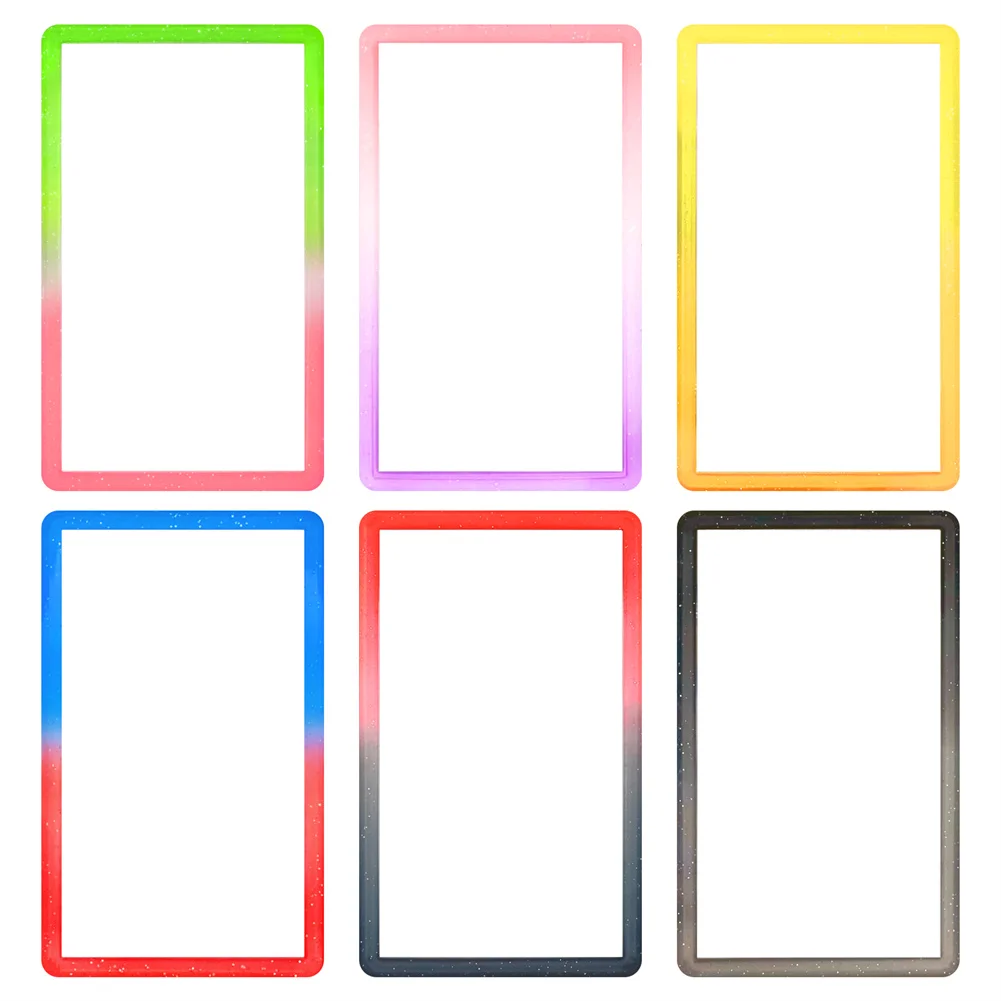 4 STKS Gradiënt Graded Card Slab Bumper Guard Protector glitter Skin TPU geschikt voor P-S-A