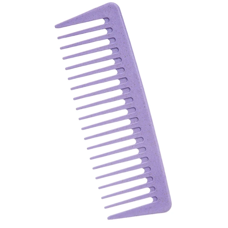 Travel Friendly Wide Tooth Hair Comb for Gentle Detangling and Minimal Hair Loss Safe Plastic Comb for Women and Men