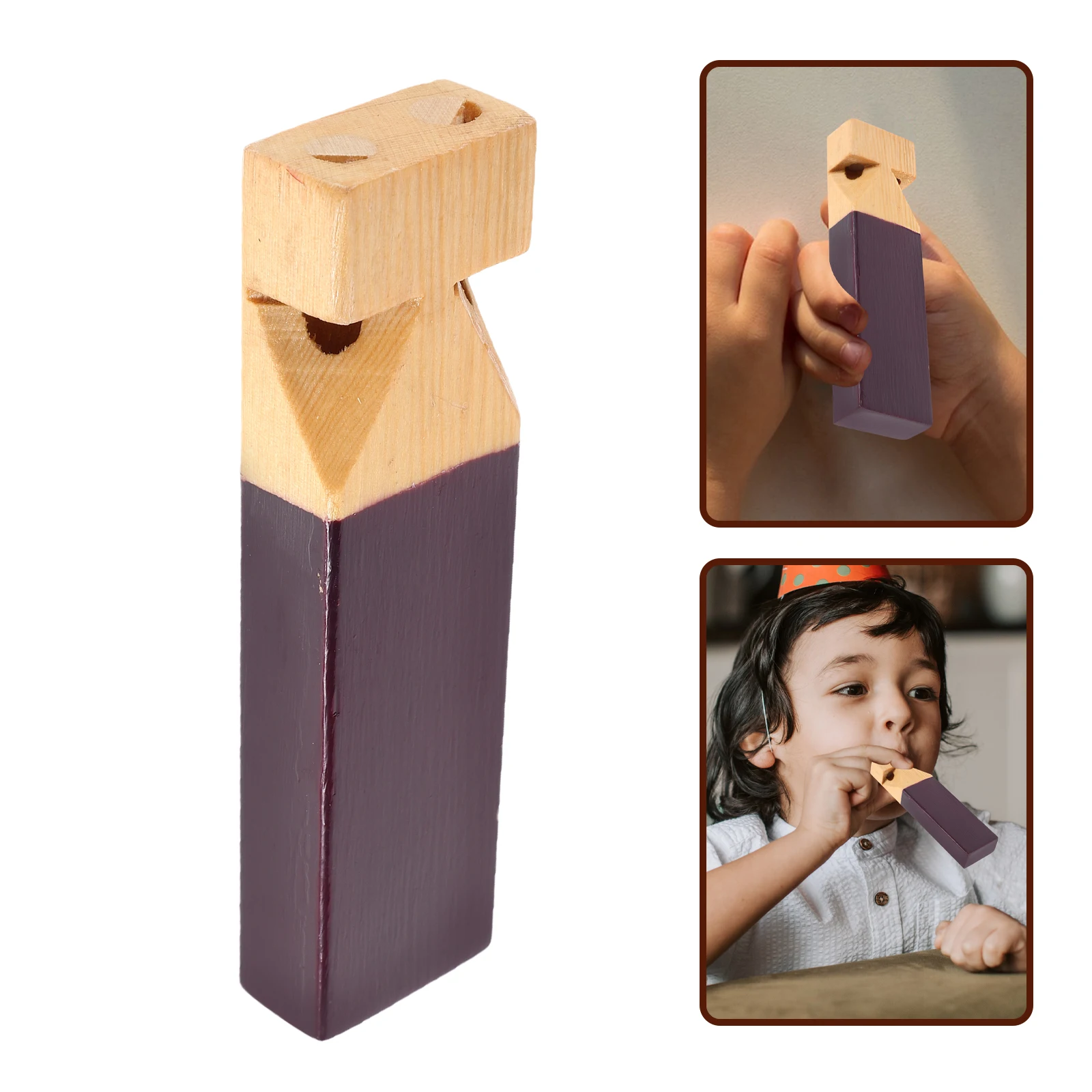 

Orff Percussion Instrument Flute for Carnival Whistle Game Prize Sound Maker Wood