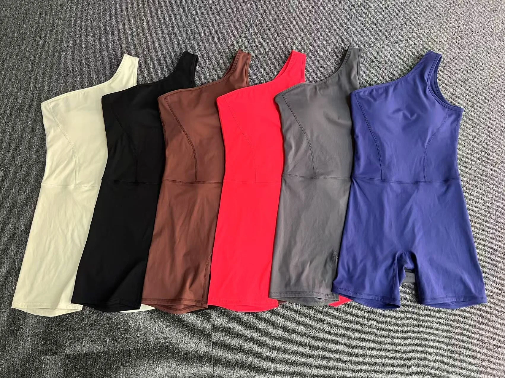 ใหม่ผู้หญิงหนึ่งไหล่ชุดโยคะ-ชุดออกกําลังกายเซ็กซี่,BUTT Lifting GYM Wear,Naked Feeling ยืดชุดออกกําลังกาย