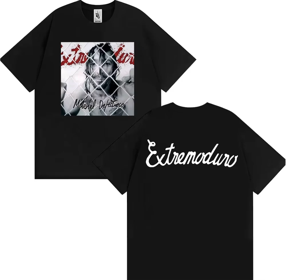Rock Band EXTREMODURO Tour 2025 Cover T-shirt Men Women Fashion Vintage Short Sleeve T Shirts Summer Pop Loose Oversized T Shirt